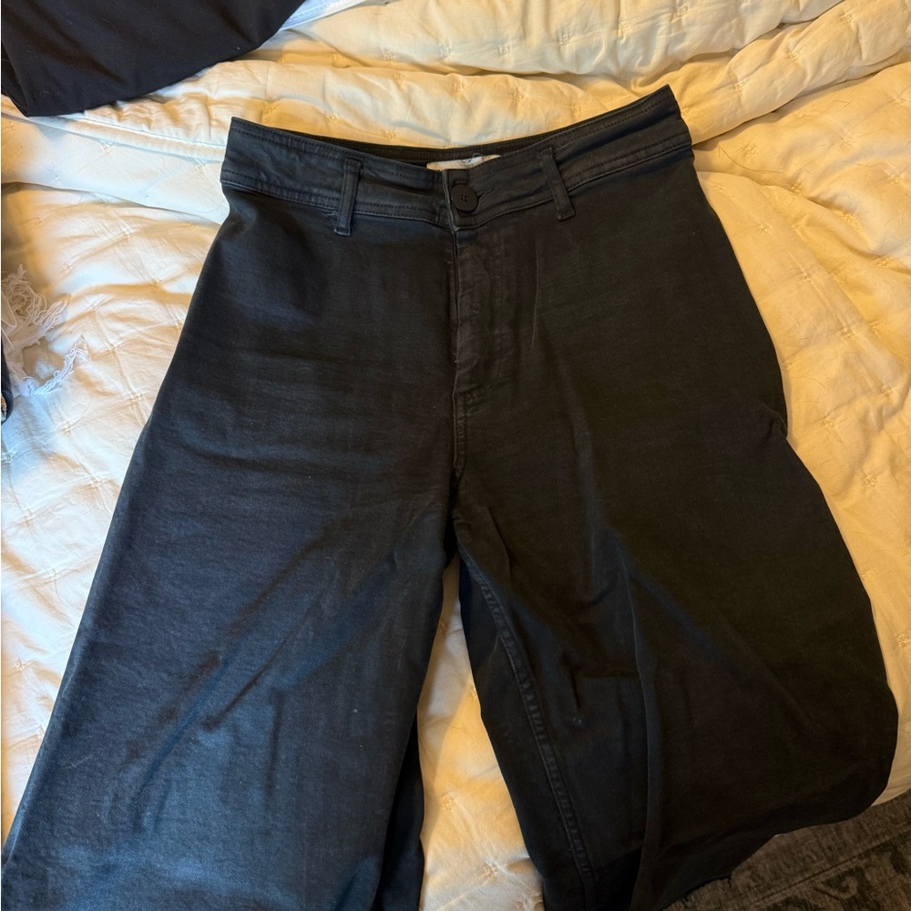 Zara Black Marine Straight Jeans